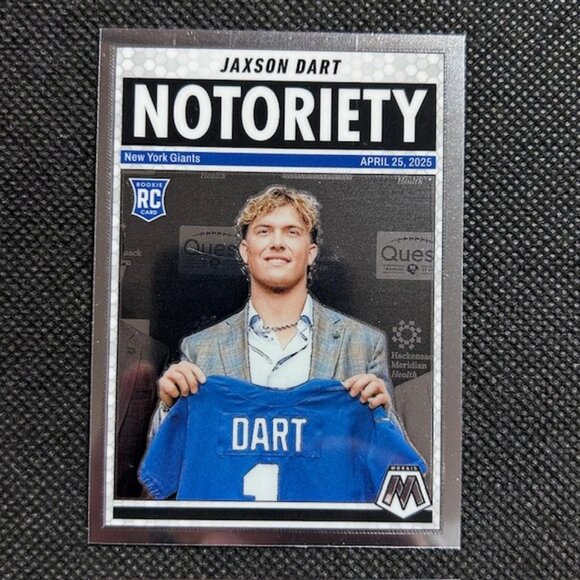 2025 Panini Mosaic - Notoriety Jaxson Dart #11 (RC) Rookie New York Giants - Picture 1 of 2